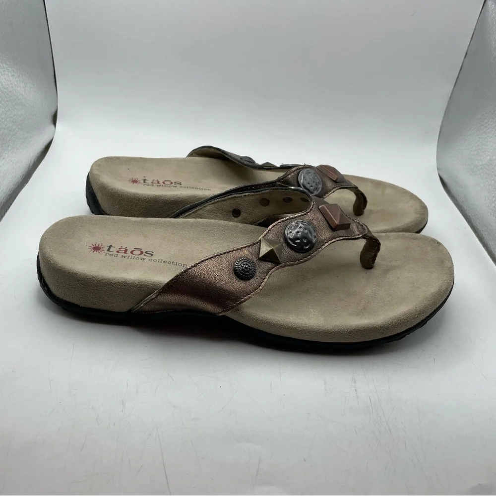 Taos Wanda Women's Brown leather Sandals size 6